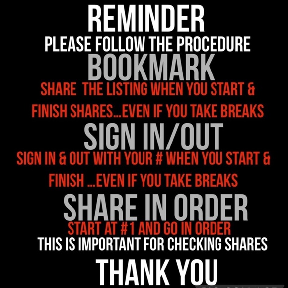Please don’t forget to sign out when you finish shares! Makes it easier to check - Picture 9 of 14